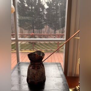 Copper Engraved Coffee Pot maker Turkey